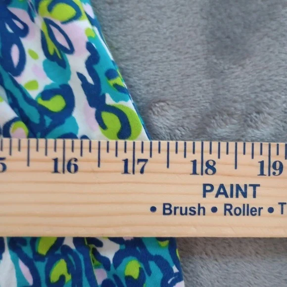 Lilly Pulitzer Windsor Sea Strapless Dress Womens Small Blue Green Pima Cotton - Picture 9 of 16